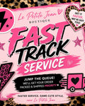 Le Pétite Jean UK Fast Track product image showing a sleek, modern design with fast track branding on a black background.