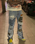 Homme Camo Patch Jeans