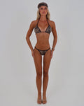 Le Pétite Jean Desert Muse bikini bottoms in a stylish desert print, featuring a comfortable, snug fit for beach or pool.